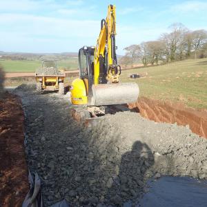 Building a forestry road